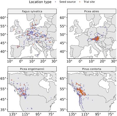 Climatic conditions at provenance origin influence growth stability to changes in climate in two major tree species